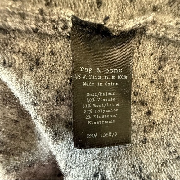 Rag & bone Shawl Collar Wool Blend Sweater Size XL‎ EUC - Picture 4 of 4